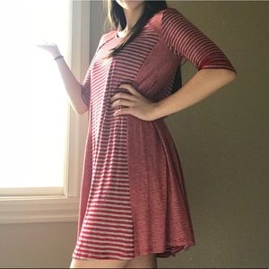 Red & White Striped Dress